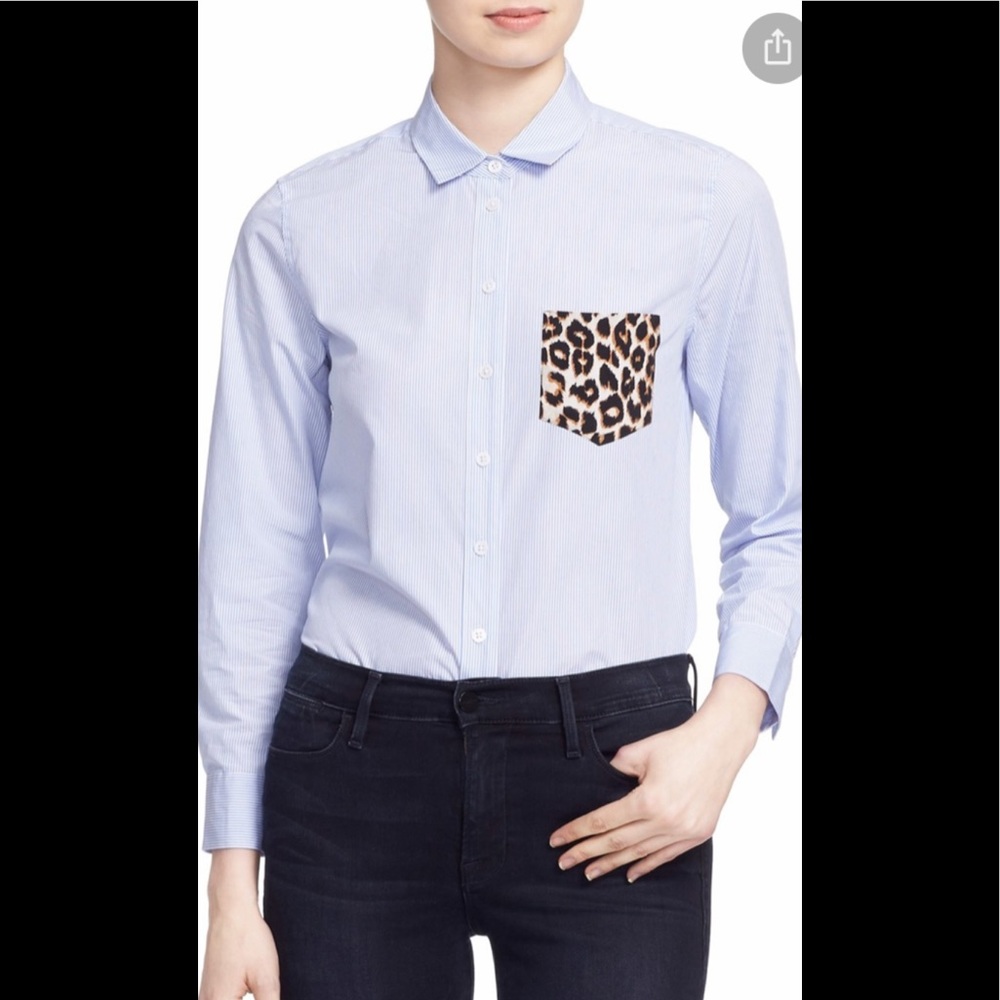 Equipment Leema pocket detail shirt